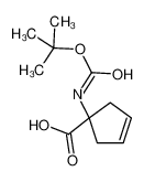 1-((叔丁氧羰基)氨基)环戊-3-烯羧酸