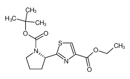 2-((S)-1-叔丁氧基羰基-吡咯烷-2-基)-噻唑-4-羧酸乙酯