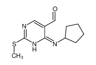 4-(环戊基氨基)-2-(甲硫基)嘧啶-5-甲醛