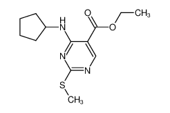 4-(环戊基氨基)-2-(甲硫基)嘧啶-5-甲酸乙酯