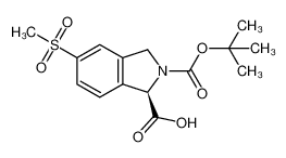 (R)-2-(叔丁氧基羰基)-5-(甲基磺酰基)异吲哚啉-1-羧酸