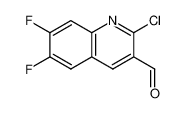 2-氯-6，7-二氟喹啉-3-甲醛