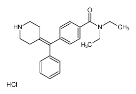 N,N-二乙基-4-(苯基(哌啶-4-亚基)甲基)苯甲酰胺盐酸盐