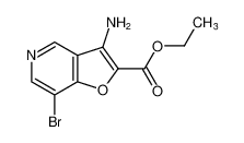 3-氨基-7-溴呋喃并[3,2-c]吡啶-2-甲酸乙酯