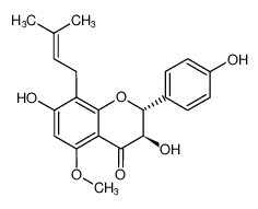 (2R,3R)-3,7,4-三羟基-5-甲氧基-8-异戊烯基二氢黄酮