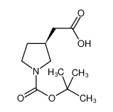 (S)-1-N-Boc-3-吡咯烷乙酸