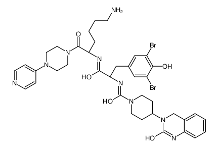 N-[2-[5-氨基-1(S)-[4-(4-吡啶基)哌嗪-1-甲酰基]戊基氨基]-1(R)-(3,5-二溴-4-羟基苄基)-2-氧代乙基]-4-(2-氧代-1,2,3,4-四氢喹唑啉-3-基)哌啶-1-甲酰胺