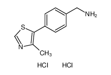 [4-(4-甲基-1，3-噻唑-5-基)苯基]甲胺二盐酸盐