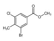 3-溴-4-甲基-5-氯苯甲酸甲酯