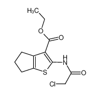 2-(2-氯乙酰胺)-5，6-二氢-4H-环戊二烯[b]噻吩-3-甲酸乙酯