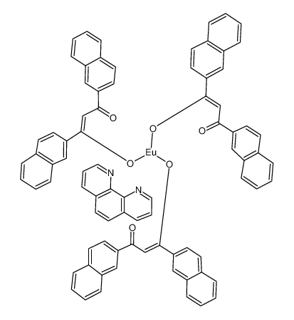 三(二萘基亚甲基)单菲咯啉铕(III)