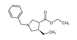 反式-1-苄基-4-乙基吡咯烷-3-羧酸乙酯