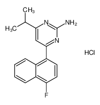 2-氨基-4-(4-氟萘-1-基)-6-异丙基嘧啶盐酸盐