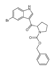 (S)-2-(5-溴-1H-吲哚-3-羰基)吡咯烷-1-羧酸苄酯
