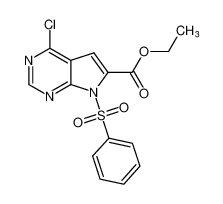 N-Tos-4-氯-7H-吡咯并[2,3-d]嘧啶-6-甲酸乙酯