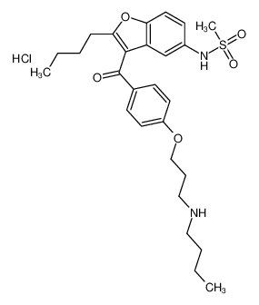 Debutyldronedarone hydrochloride