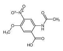 2-乙酰氨基-4-硝基-5-甲氧基苯甲酸