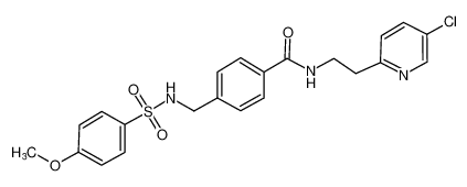 N-(2-(5-氯吡啶-2-基)乙基)-4-((4-甲氧基苯磺酰胺基)甲基)苯甲酰胺
