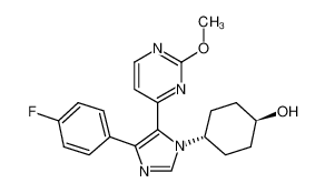 反-4-[4-(4-氟苯基)-5-(2-甲氧基-4-嘧啶基)-1H-咪唑-1-基]环己醇