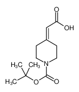 1-Boc-哌啶-4-亚基乙酸