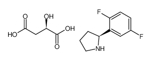 2-(2，5-二氟苯基)吡咯烷(R)-2-羟基琥珀酸盐