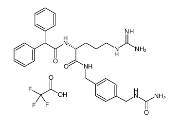 (R)-2-(2,2-二苯基乙酰胺基)-5-胍基-N-(4-(脲基甲基)苄基)戊酰胺 2,2,2-三氟乙酸盐