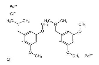 二-&mu;-氯代双[2-[(二甲基氨基)甲基]-4,6-二甲氧基苯基-C,N]二钯(II)