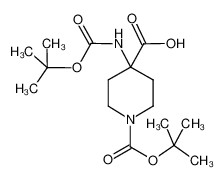 1-Boc-4-(Boc-氨基)哌啶-4-甲酸