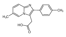 6-甲基-2-(4-甲基苯基)咪唑并[1,2-a]吡啶-3-乙酸