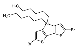 2，6-Dibromo-4，4-dihexyl-4H-silolo[3，2-b:4，5-b']dithiophene