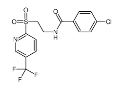4-氯-N-(2-((5-(三氟甲基)吡啶-2-基)磺酰)乙基)苯甲酰胺