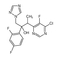 6-氯-α-(2，4-二氟苯基)-5-氟-β-甲基-α-(1H-1，2，4-三唑-1-基甲基)-4-嘧啶乙醇