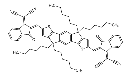 2,2'-((2Z,2'Z)-((4,4,9,9-四己基-4,9-二氢-s-indaceno[1,2-b:5,6-b']二噻吩-2,7-二基)双(methanylylidene))双(3-氧代-2,3-二氢-1H-茚-2,1-二亚基))二丙二腈