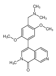 4-(4-((二甲基氨基)甲基)-2,5-二甲氧基苯基)-2-甲基-2,7-萘啶-1(2H)-酮