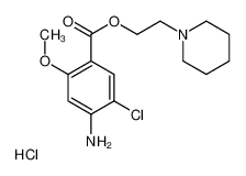 4-氨基-5-氯-2-甲氧基苯甲酸-2-(哌啶-1-基)乙基酯盐酸盐