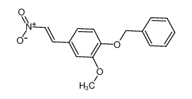 1-(苄氧基)-2-甲氧基-4-(2-硝基乙烯基)苯
