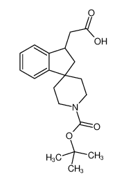 2-(1'-(叔丁氧羰基)-2，3-二氢螺[茚-1，4'-哌啶]-3-基)乙酸