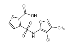 3-(N-(4-氯-3-甲基异噁唑-5-基)磺酰基)噻吩-2-羧酸