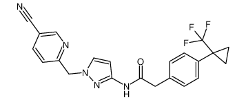 N-(1-((5-氰基吡啶-2-基)甲基)-1H-吡唑-3-基)-2-(4-(1-(三氟甲基)环丙基)苯基)乙酰胺