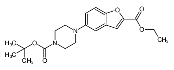 5-(4-叔丁氧羰基-哌嗪-1-基)苯并呋喃-2-甲酸乙酯