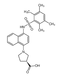 (S)-1-(4-((2,3,5,6-四甲基苯基)磺酰胺基)萘-1-基)吡咯烷-3-羧酸