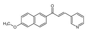 (E)-1-(6-甲氧基萘-2-基）-3-（吡啶-3-基）丙-2-烯-1-酮