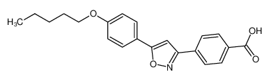 4-(5-(4-(戊氧基)苯基)异恶唑-3-基)苯甲酸