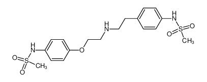 N-(4-(2-((4-(甲基磺酰氨基)苯乙基)氨基)乙氧基)苯基)甲磺酰胺