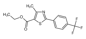 乙基 4-甲基-2-[4-(三氟甲基)苯基]-1，3-噻唑-5-羧酸酯