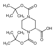 (R)-1-N-BOC-4-N-BOC-哌嗪-2-甲酸