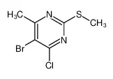 2-(甲硫基)-4-氯-5-溴-6-甲基嘧啶