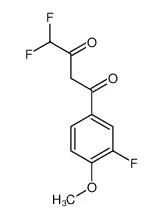 4,4-二氟-1-(3-氟-4-甲氧基苯基)丁烷-1,3-二酮