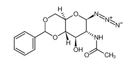 2-乙酰氨基-4,6-O-苯亚甲基-2-脱氧-&beta;-D-吡喃葡萄糖酰基叠氮化物