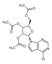 4-氯-7-(2，3，5-三-O-乙酰基-β-D-呋喃核糖基)-7H-吡咯并[2，3-d]嘧啶